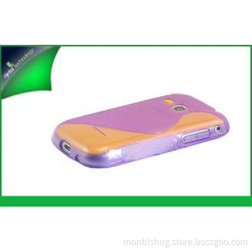 Transparent Pink Dust Proof S Line TPU Case For Samsung Gal
